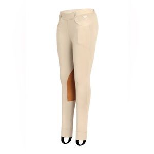 NWT Tuffrider Tan Children’s Prime Jodhpurs / riding breeches w/ belt loops XL